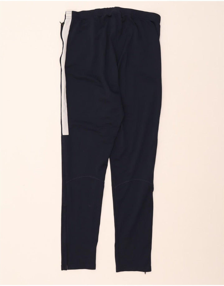 NIKE Mens Dri Fit Tracksuit Trousers Medium  Navy Blue Colourblock