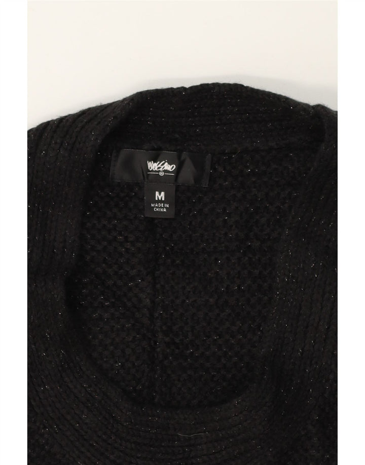 MOSSIMO Womens Oversized Boat Neck Jumper Sweater UK 14 Medium Black Vintage Mossimo and Second-Hand Mossimo from Messina Hembry 