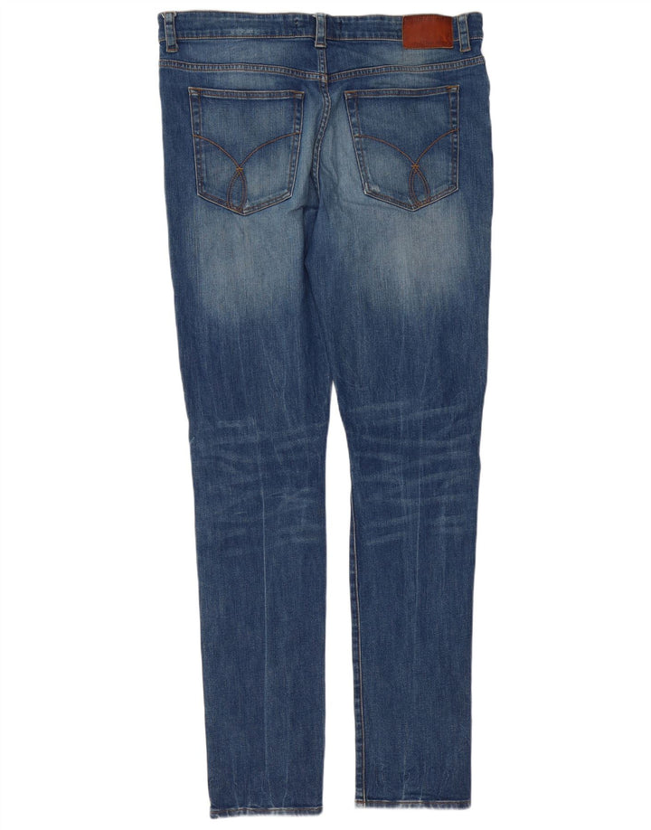 Męskie dżinsy Calvin Klein W38 L34 Niebieskie bawełniane