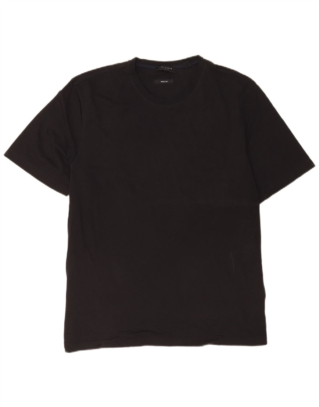Ted Baker Męski T-shirt Regular, rozmiar 4, duży, czarny, bawełniany