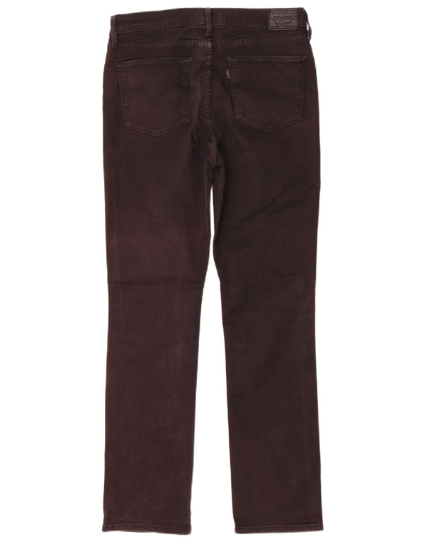 Damskie dżinsy Levi's 724 z wysokim stanem W31 L30 Czarna bawełna