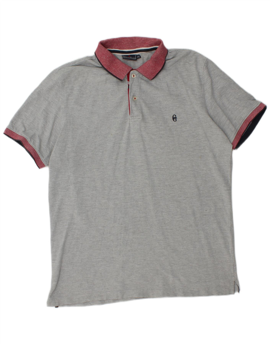 Męska koszulka polo CONTE OF FLORENCE 2XL, szara, bawełniana