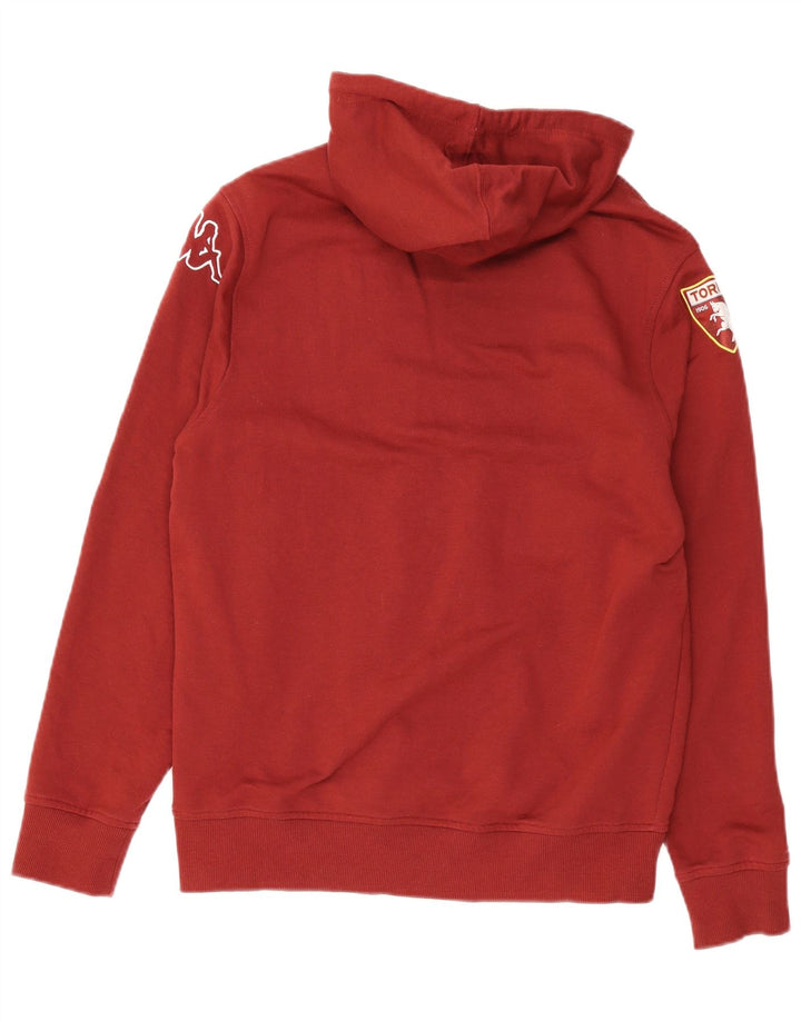 Męski sweter z kapturem Kappa, duży, bordowy, bawełniany