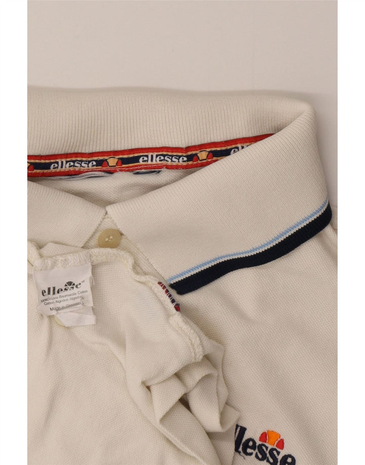 Męska koszulka polo Ellesse XL, biała, bawełniana