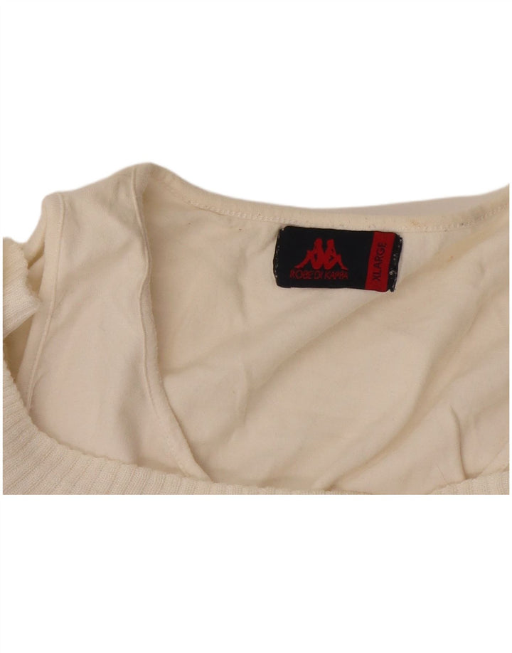 Damski sweter Kappa z dekoltem w łódkę UK 18 XL Biały