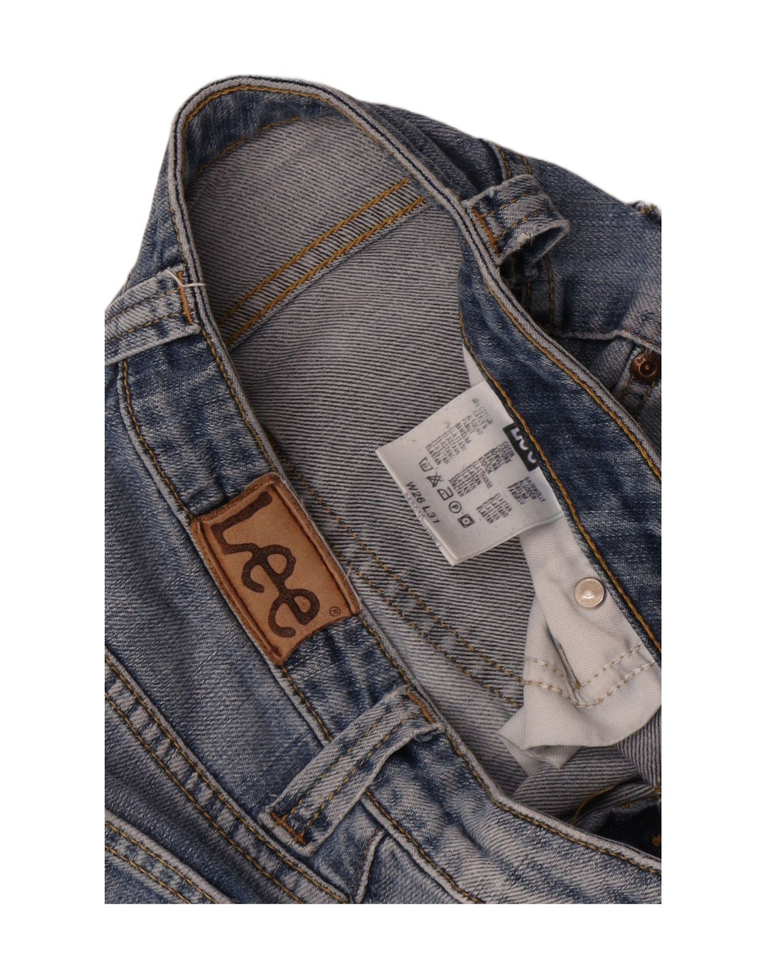Damskie jeansy rozkloszowane Lee W26 L31 Niebieskie bawełniane