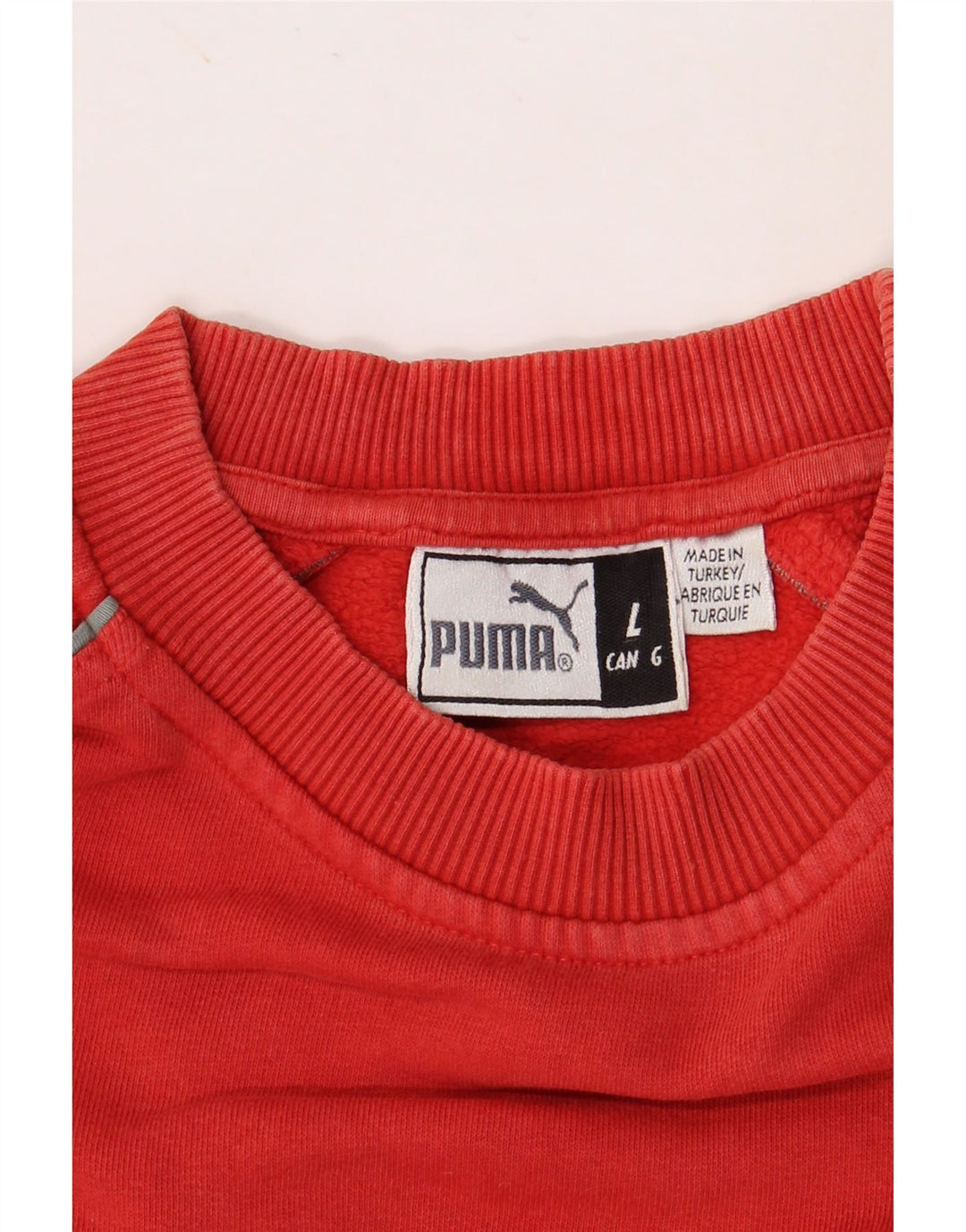 Męski sweter z grafiką PUMA, duży, czerwony