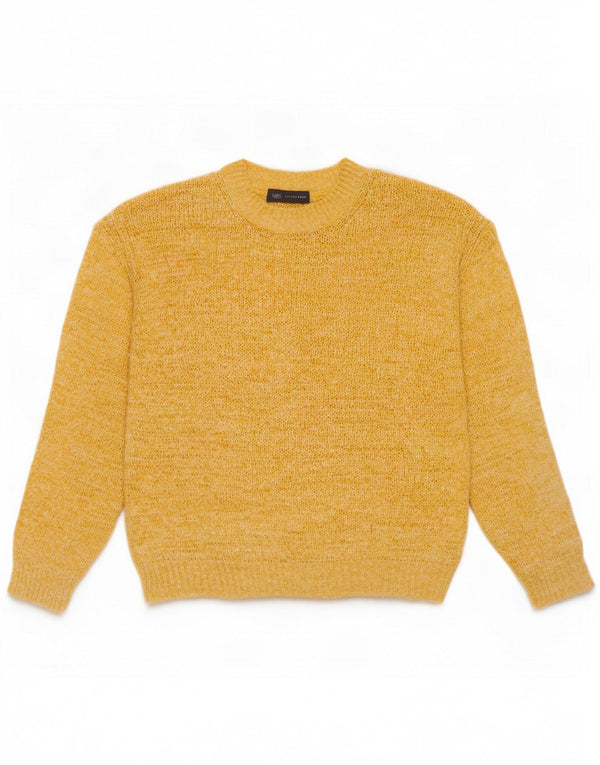 Sweter damski Marks & Spencer z okrągłym dekoltem, UK 14, średni żółty