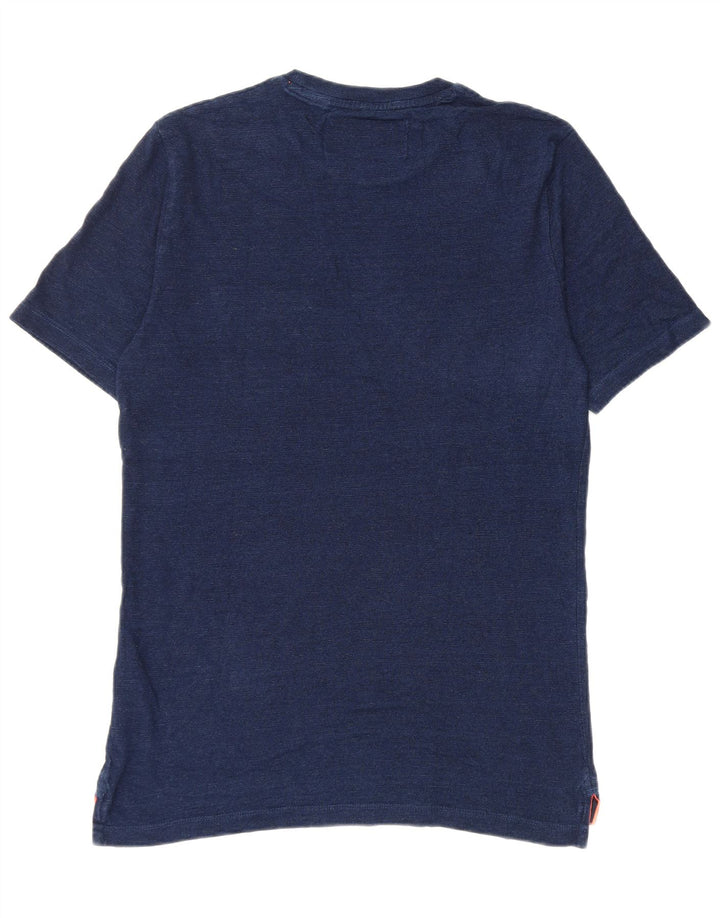 T-shirt męski Superdry, mały, granatowy, bawełniany