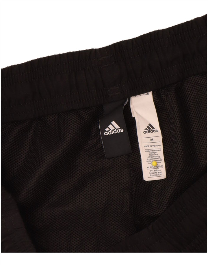 Męskie spodenki sportowe Adidas z grafiką, średni czarny poliester