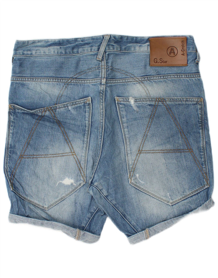 Męskie spodenki jeansowe G-Star W32 Średnioniebieskie bawełniane