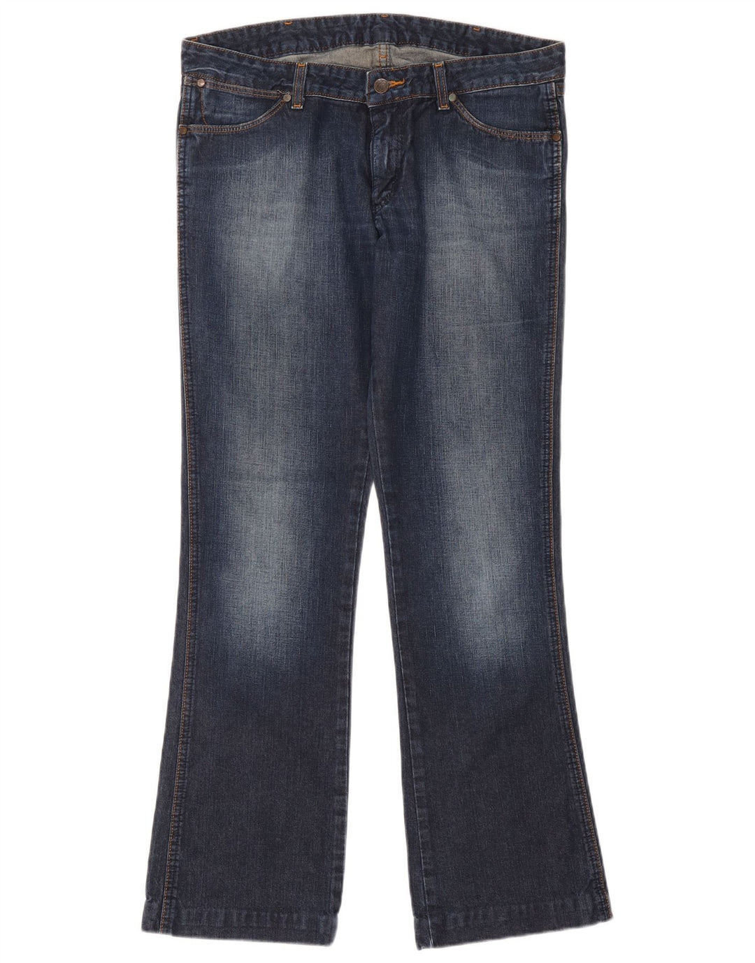 Jeansy Wrangler Damskie Megan Bootcut W32 L34 Granatowe Bawełniane