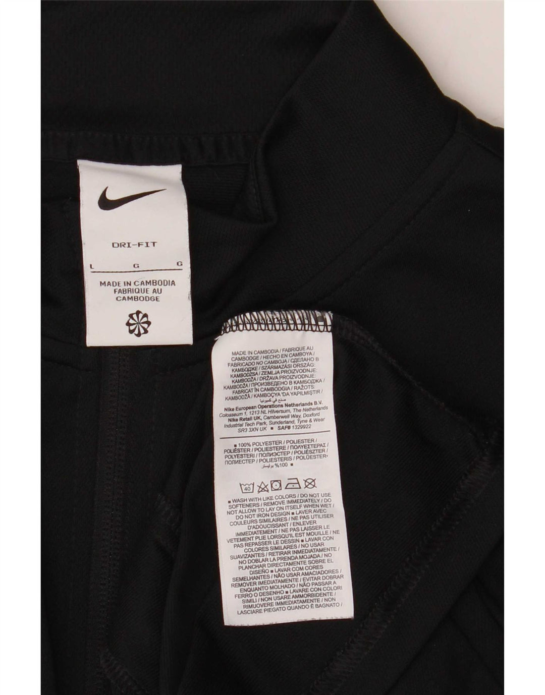 Męska bluza dresowa Nike, duża, czarna, poliestrowa