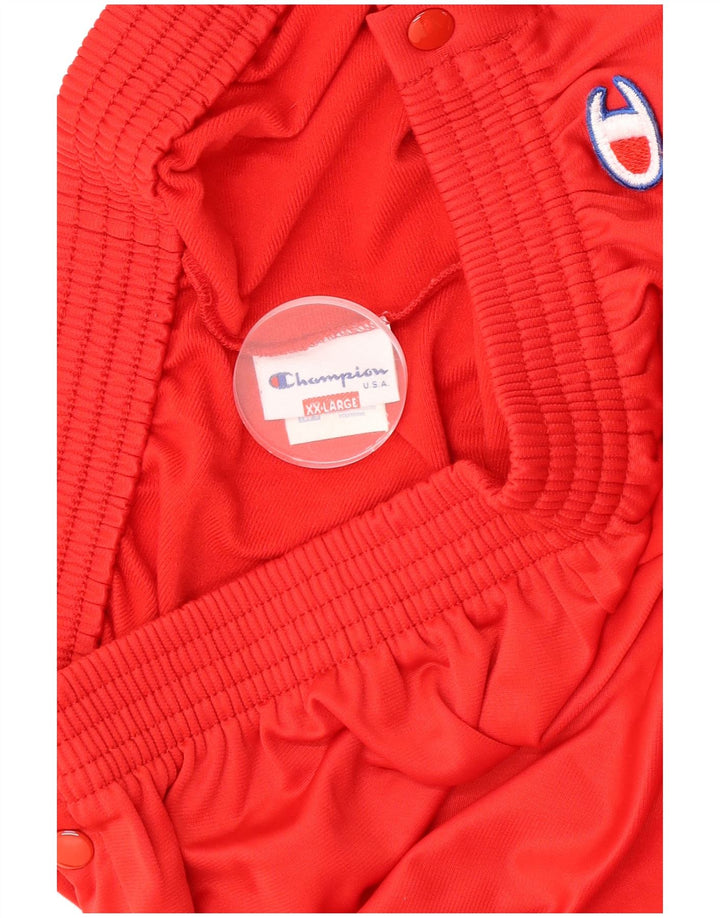 Damskie spodnie dresowe Champion Graphic UK 20 2XL Czerwony poliester
