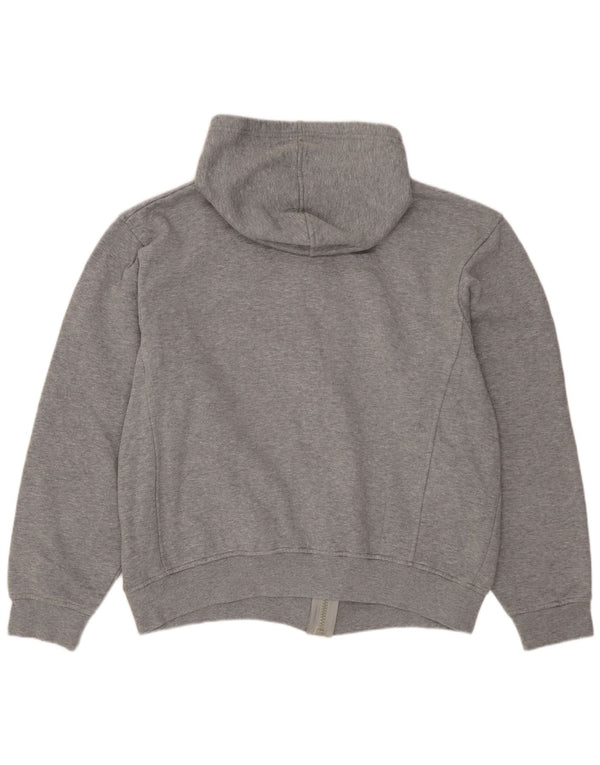 Damski sweter FILA z grafiką, oversize, zapinany na zamek UK 20 2XL, szara bawełna