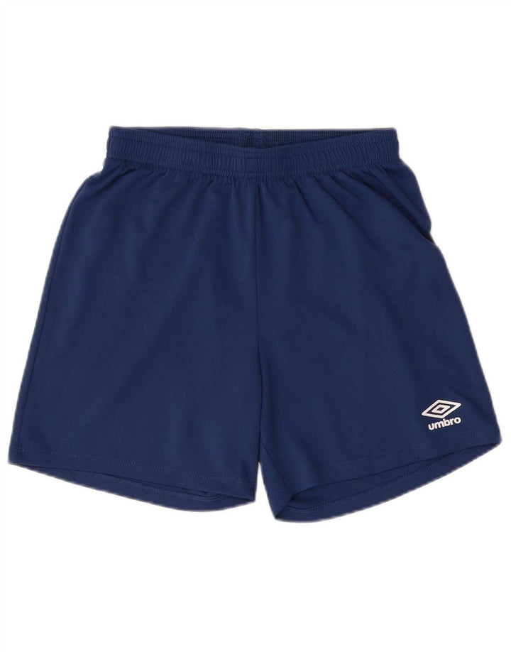 UMBRO Boys Sport Shorts 12-13 Years XL  Navy Blue Polyester