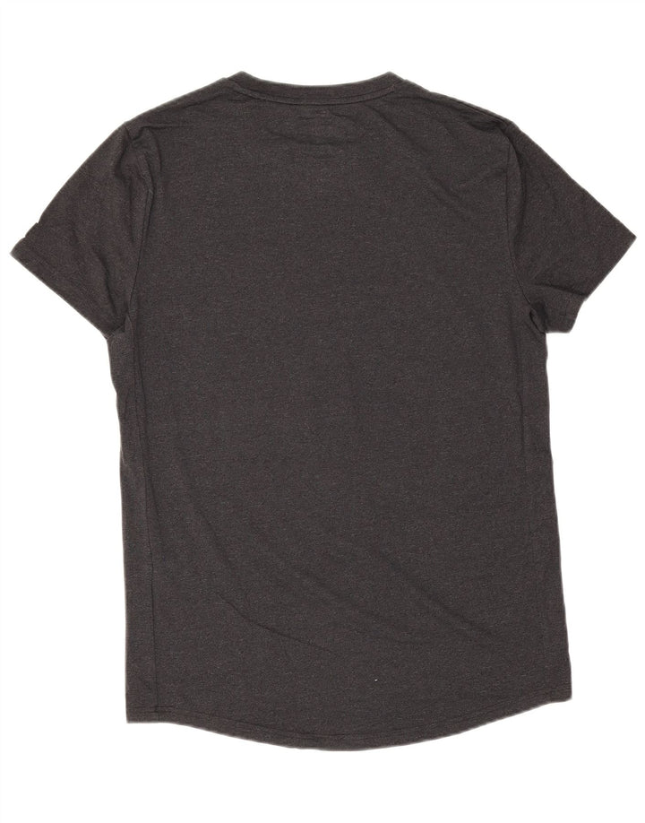 Męski T-shirt z grafiką Superdry, średnioszary, bawełniany