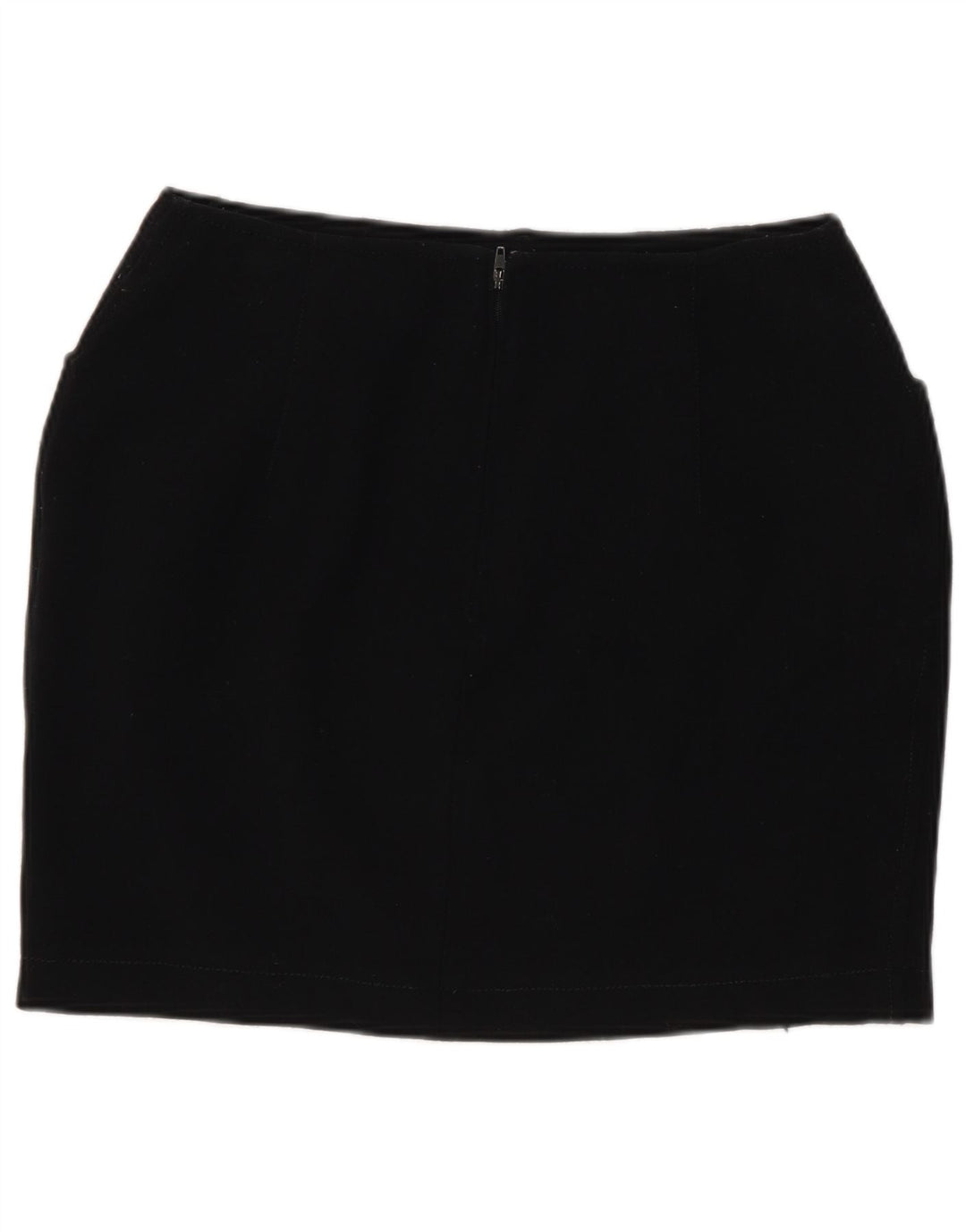 Marella Damska Mini Spódnica UK 10 Mała W26 Czarna Wełna