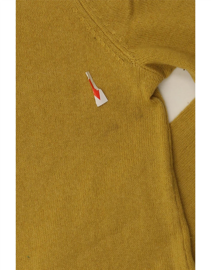 Sweter damski Hobbs z wywijanym dekoltem, UK 10, mała, żółta wełna