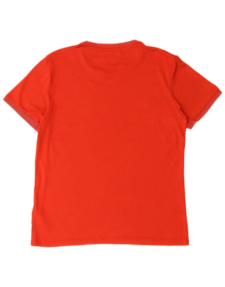 Ted Baker Męski T-shirt, rozmiar 4, duży, czerwony, bawełniany