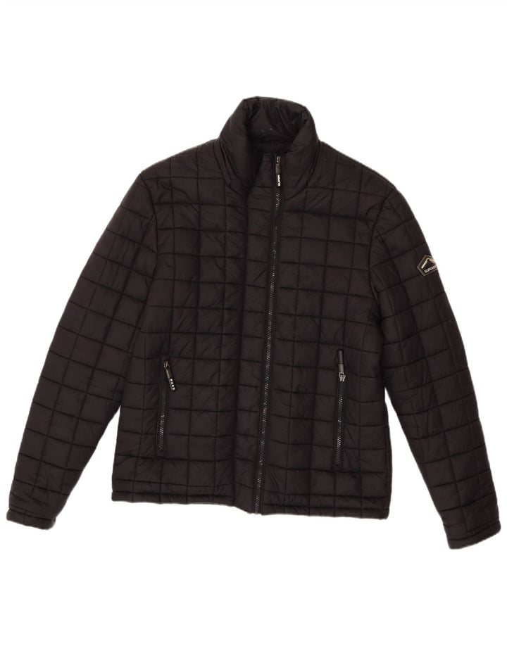 Męska ocieplana kurtka Superdry UK 40, duża, czarna, nylonowa