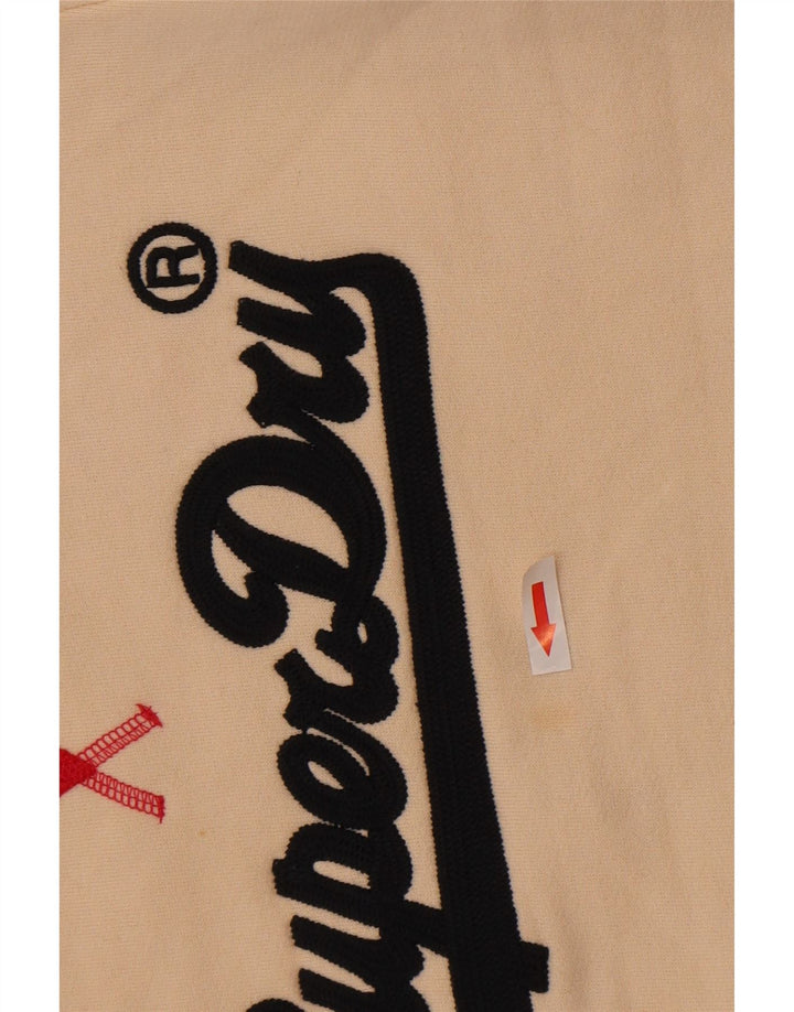 Damski sweter bluzowy Superdry UK 12, średni, złamany biały kolor, blokowy