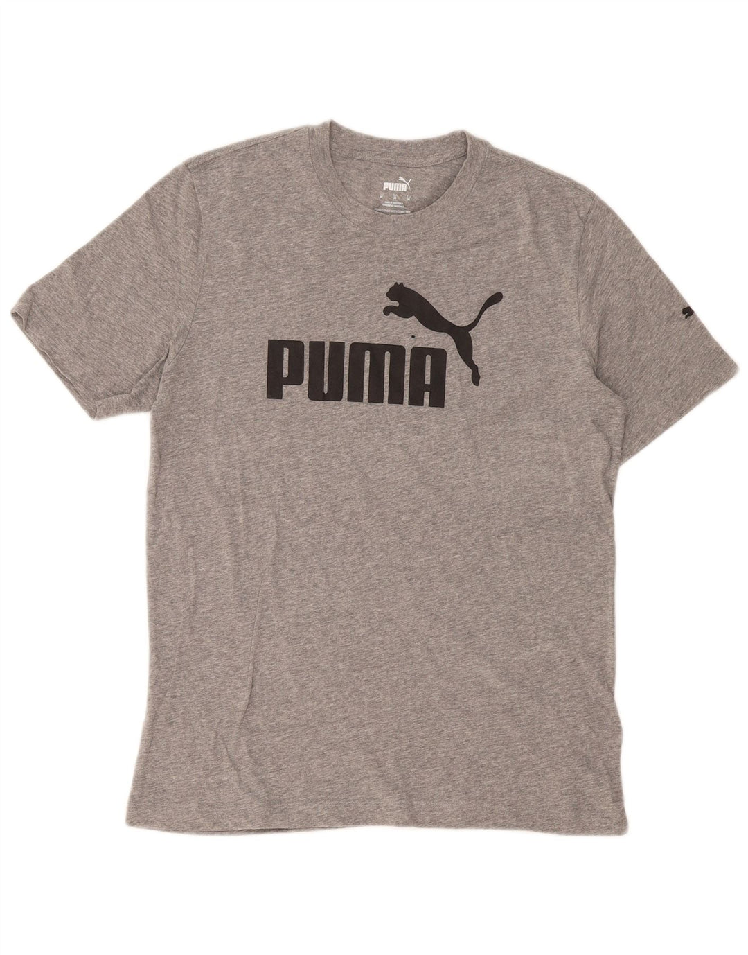 Męska koszulka z grafiką Puma, średnia szara bawełna