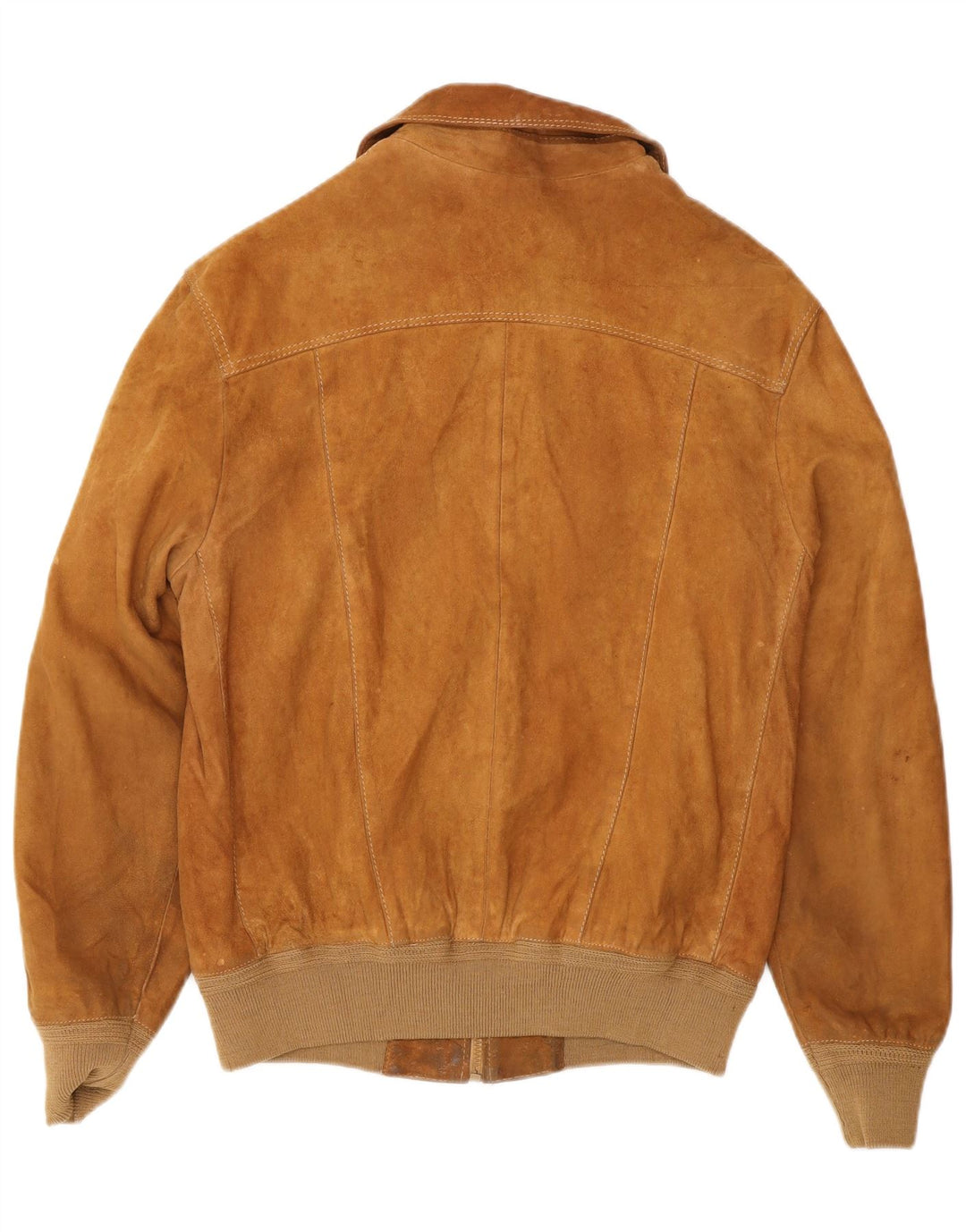 Vintage męska zamszowa kurtka bomber IT 48 średni brąz