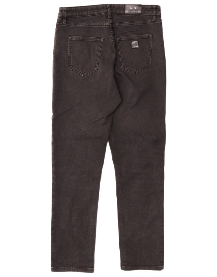 Armani Jeans Damskie wąskie dżinsy W30 L28 Czarna bawełna
