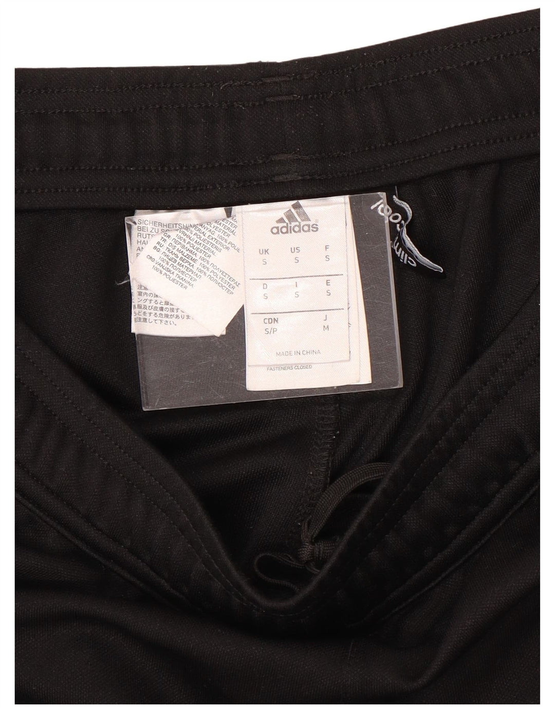 Męskie spodnie dresowe Adidas Climacool, małe, czarne, poliestrowe