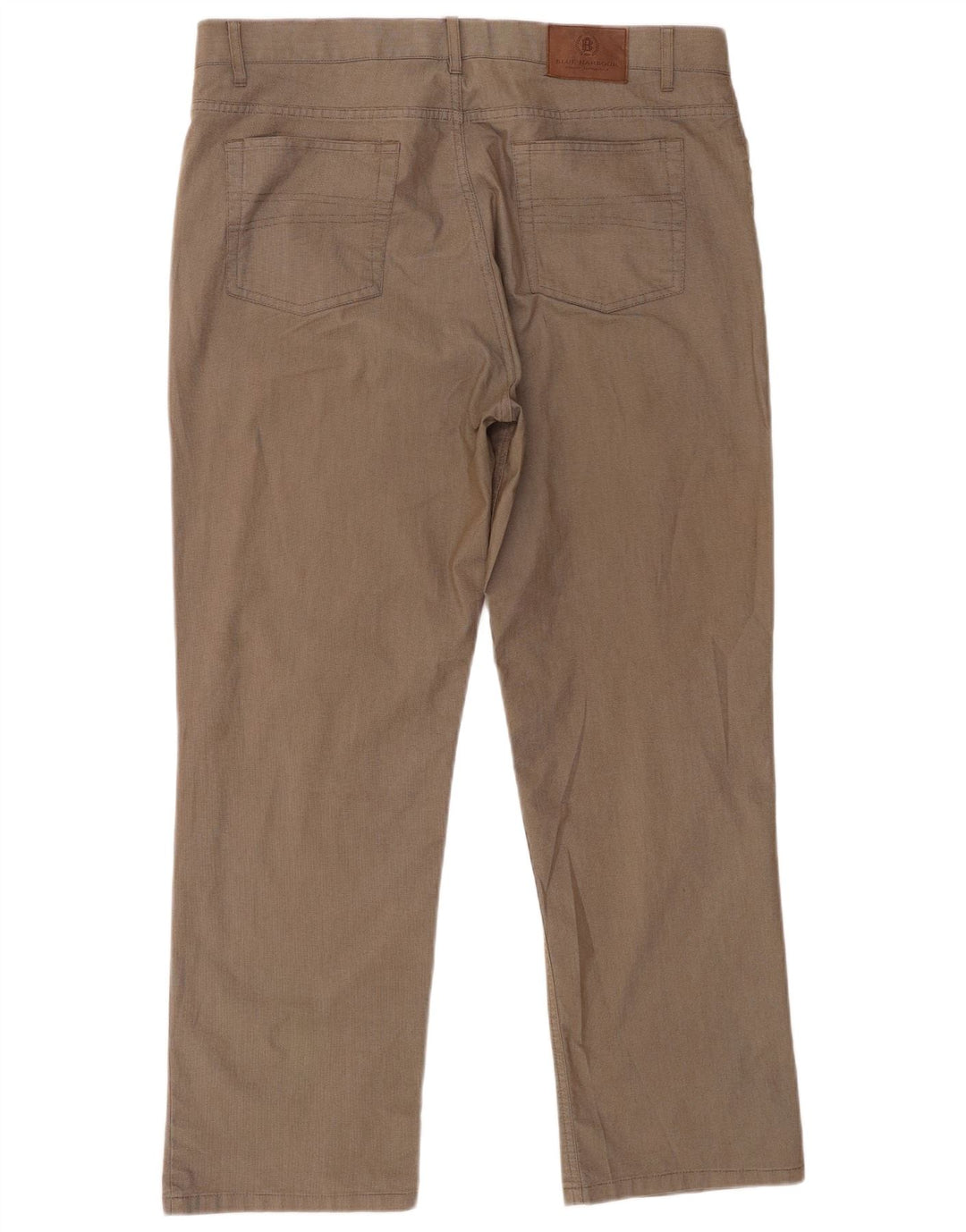 Męskie spodnie Chino Marks & Spencer Blue Harbor W38 L29 w brązową kratkę