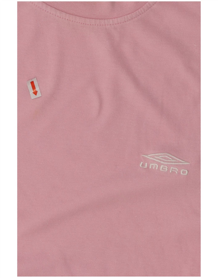 UMBRO Mens T-Shirt Top XL Pink Polyester