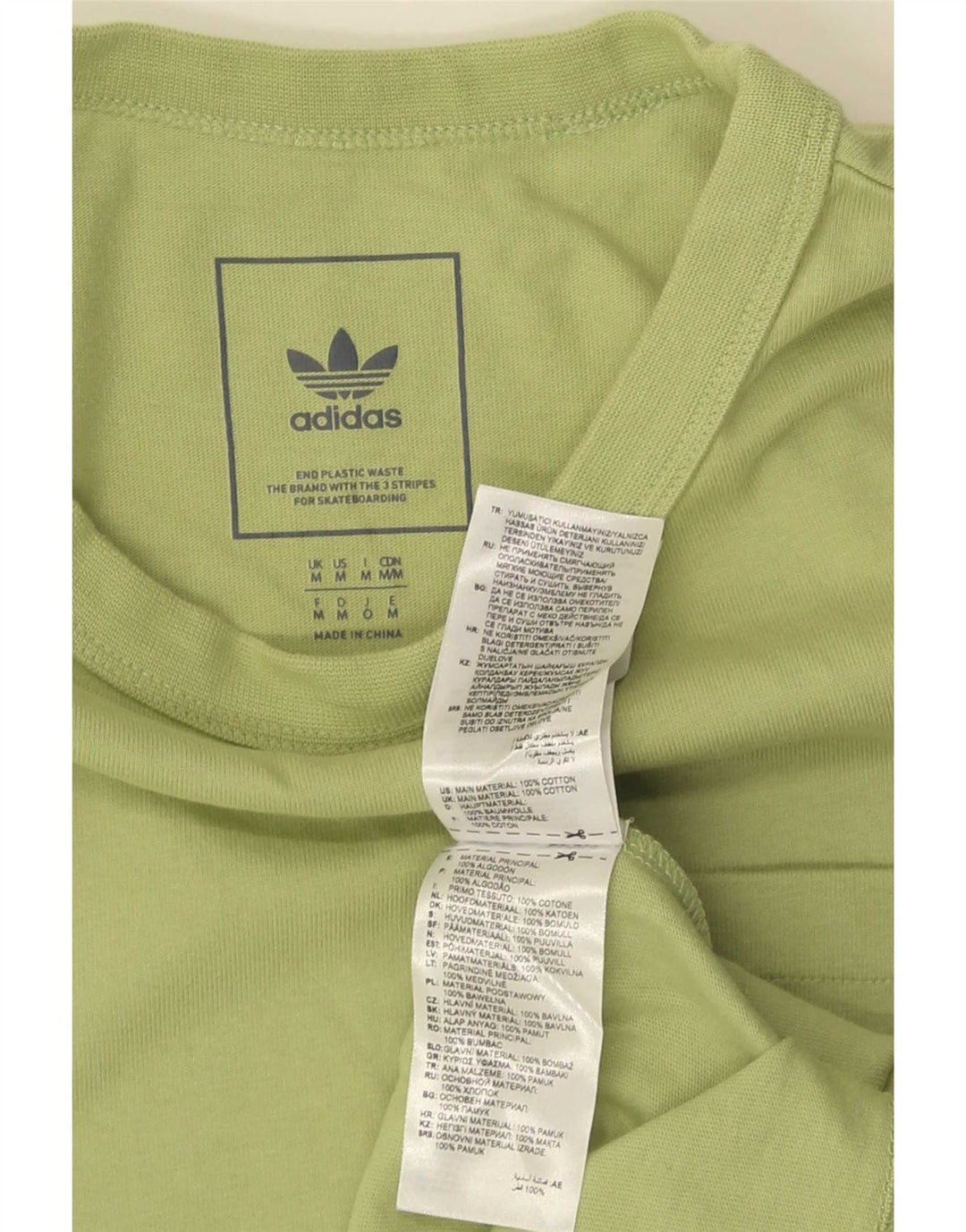 Adidas Męska Koszulka Top Średnia Zielona Bawełna