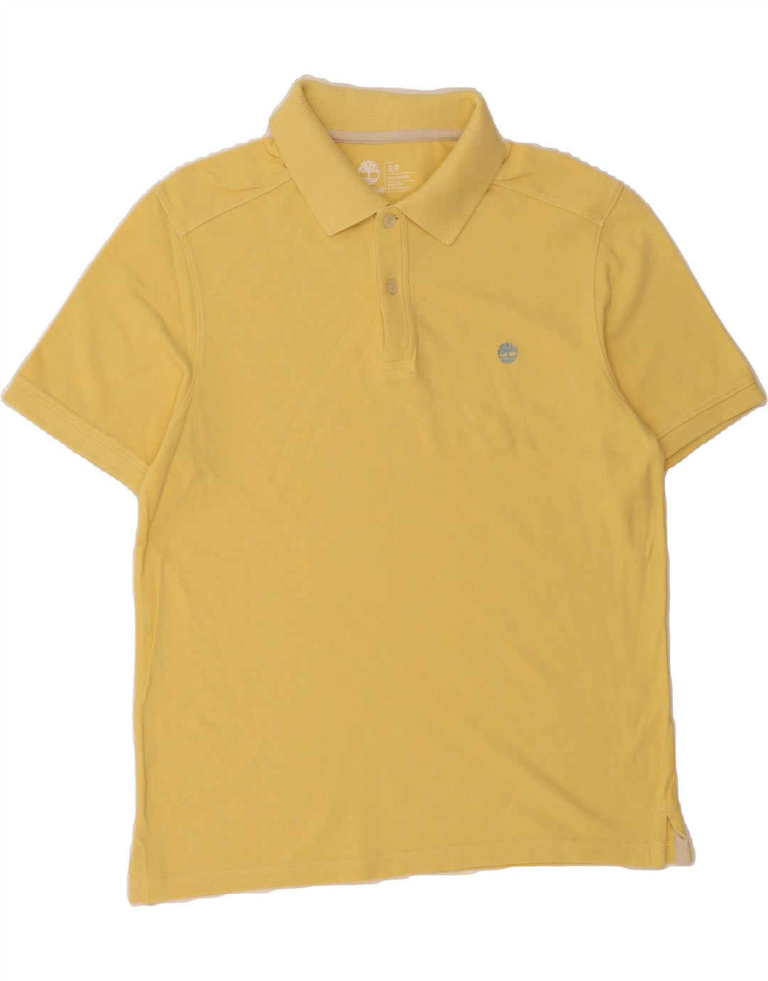 TIMBERLAND Mens Regular Fit Polo Shirt Small Yellow Cotton Vintage Timberland and Second-Hand Timberland from Messina Hembry 