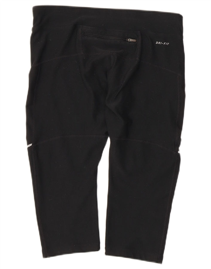 Damskie legginsy Nike Capri UK 14, średnie czarne sportowe