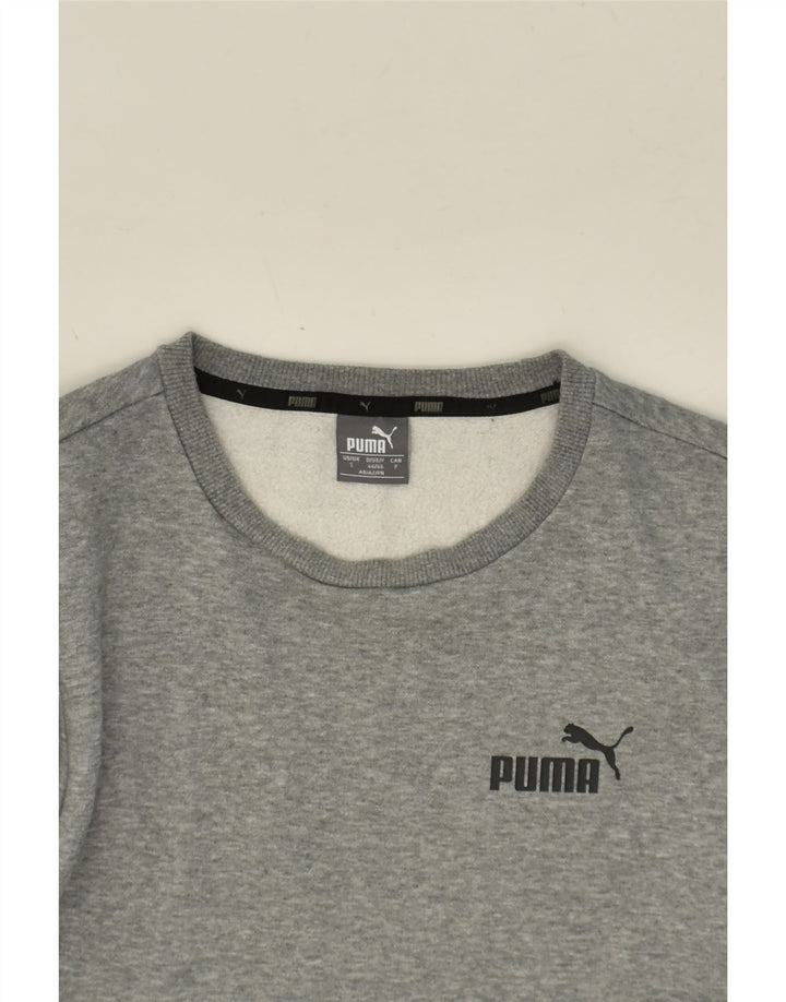 PUMA Mens Sweatshirt Jumper Small Grey Cotton Vintage Puma and Second-Hand Puma from Messina Hembry 