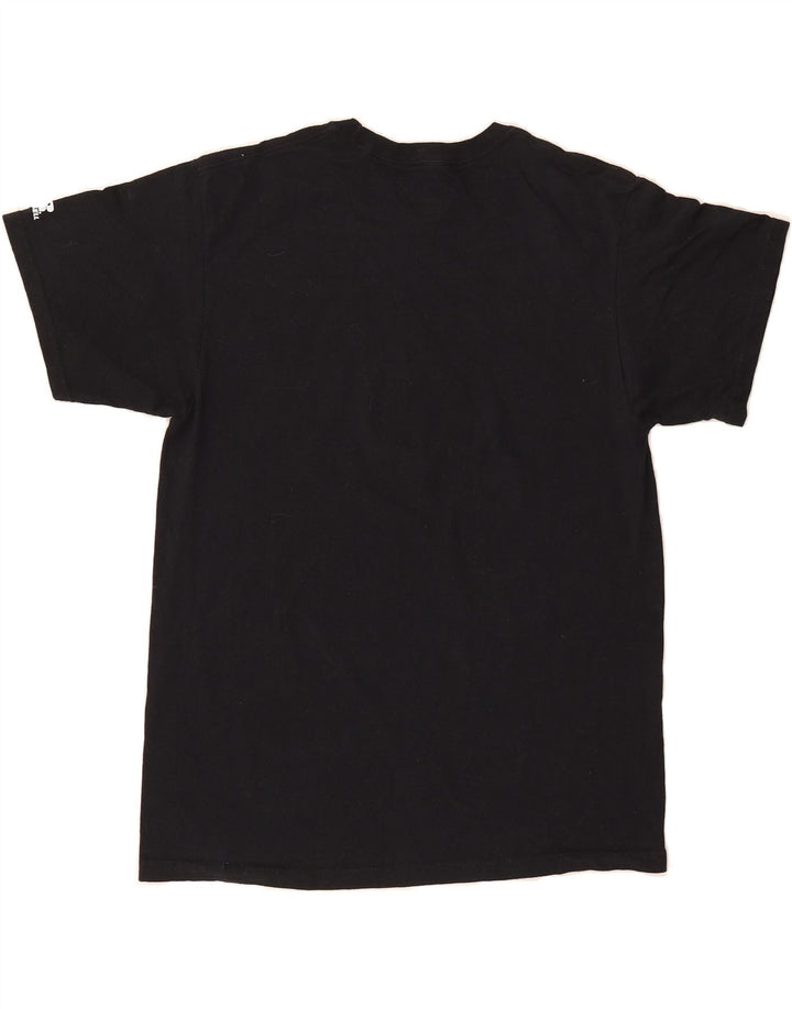 RUSSELL ATHLETIC Mens Graphic T-Shirt Top Medium Black Vintage Russell Athletic and Second-Hand Russell Athletic from Messina Hembry 