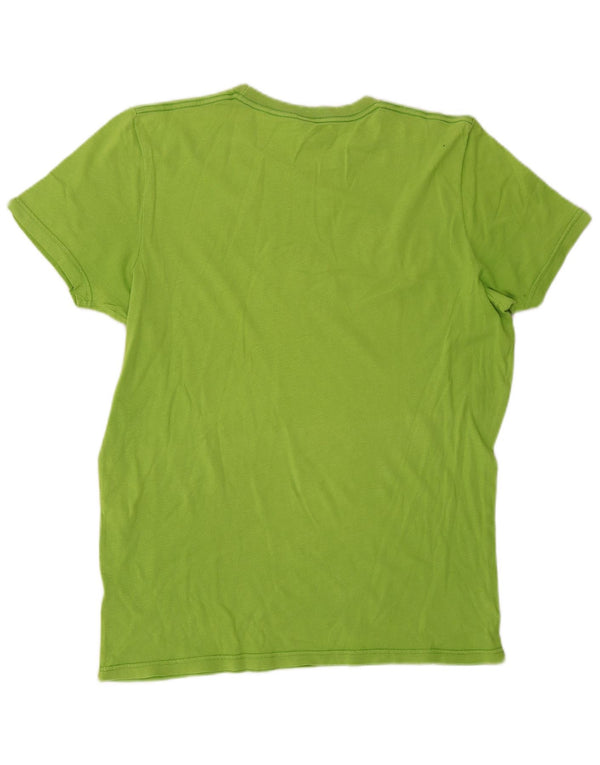 Męski T-shirt z grafiką Hollister XL, zielony