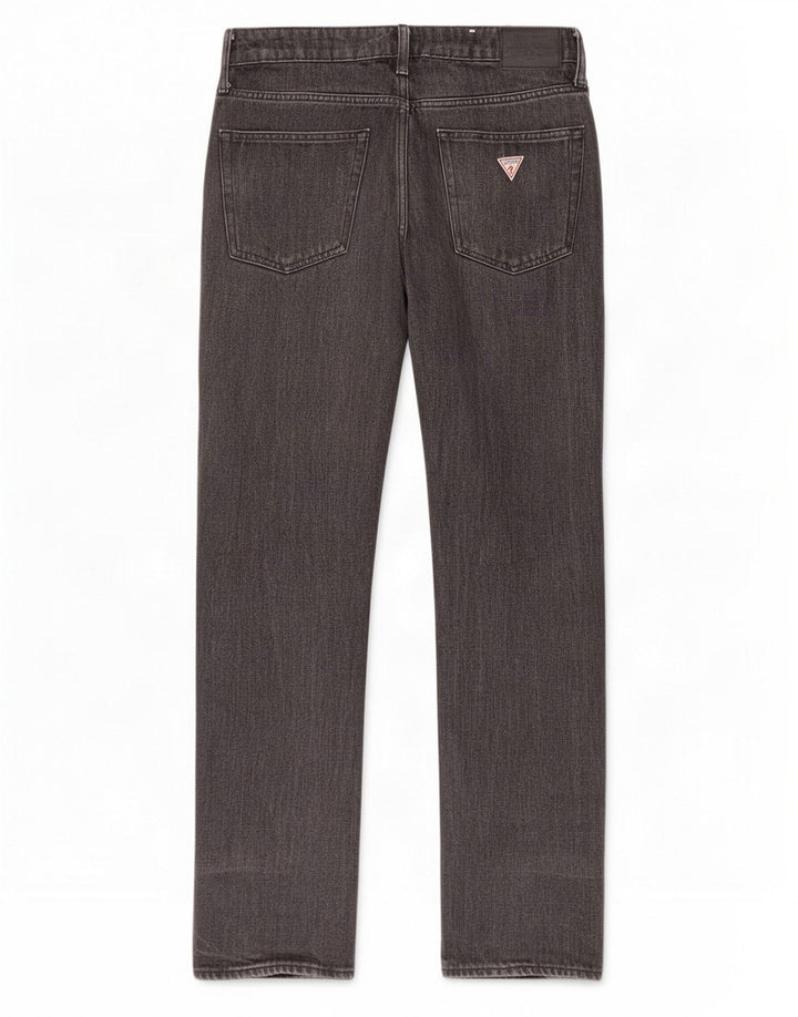 Męskie jeansy Guess Straight W32 L32 Czarne bawełniane