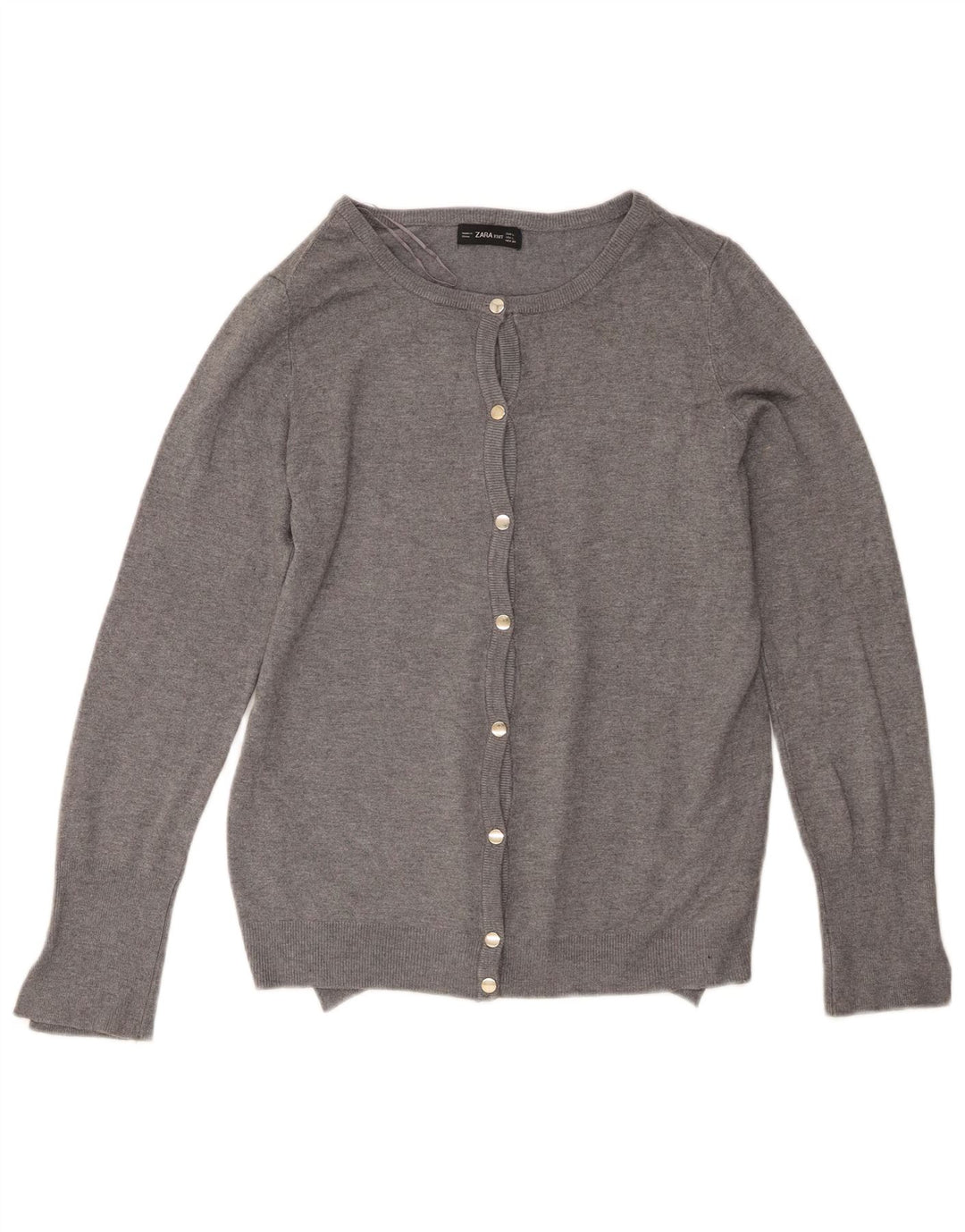 Sweter damski Zara Cardigan UK 14 Large, szara wiskoza