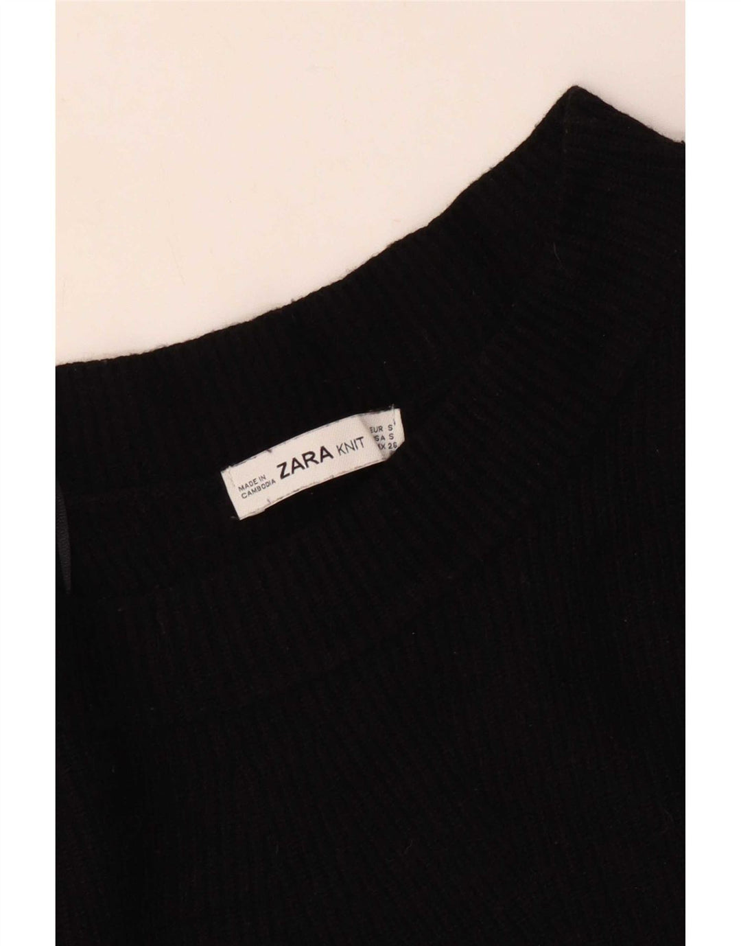 Damski sweter oversize z dekoltem w łódkę Zara UK 10 Small Black