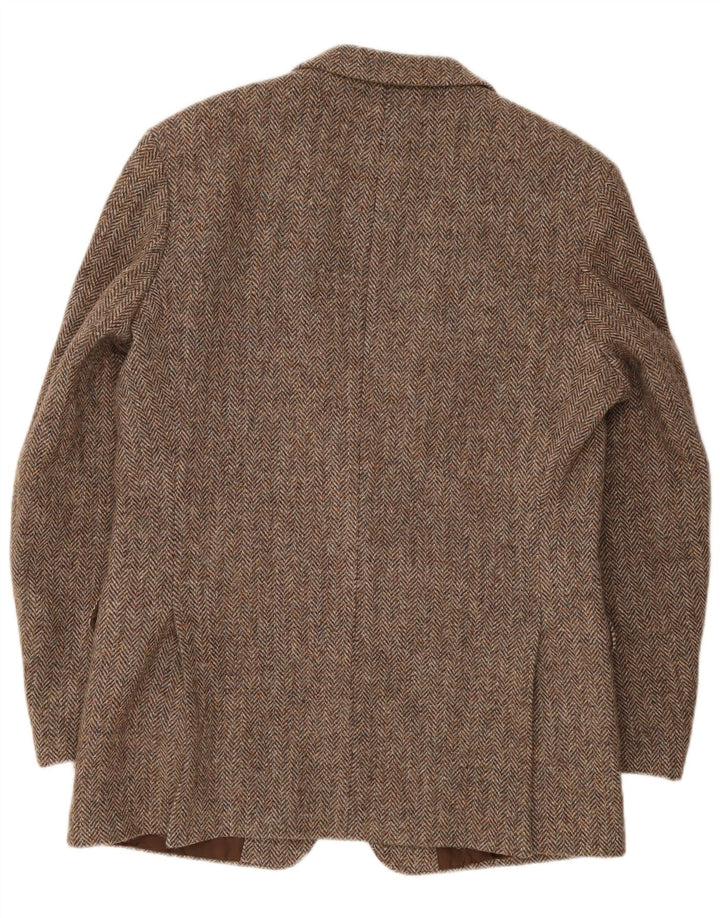 Kurtka męska Harris Tweed St. Michael Blazer UK 40, duża, brązowa w jodełkę