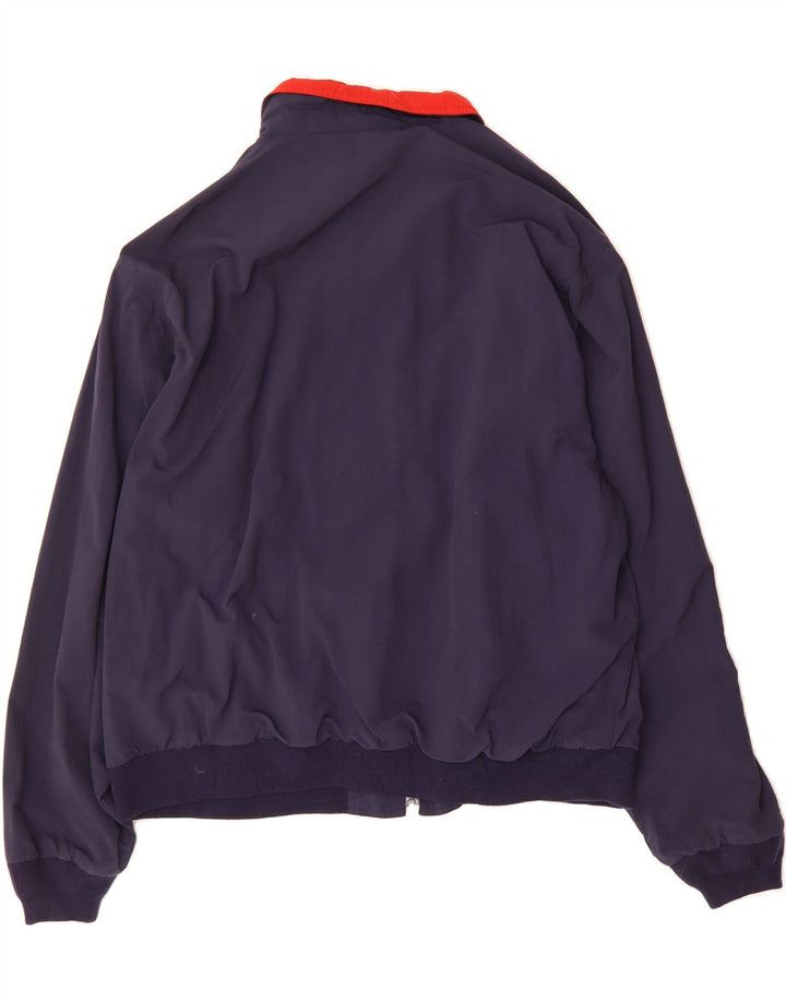 EDDIE BAUER Mens Bomber Jacket UK 42 XL Navy Blue Nylon Vintage Eddie Bauer and Second-Hand Eddie Bauer from Messina Hembry 
