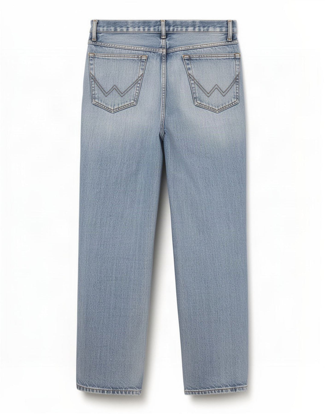 Damskie jeansy Wrangler Texas Straight W34 L32 Niebieskie bawełniane