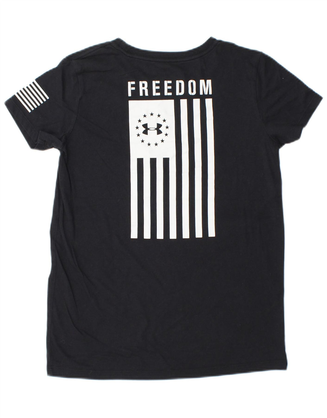 Damska koszulka z grafiką UNDER ARMOUR Top UK 6 XS w czarne paski