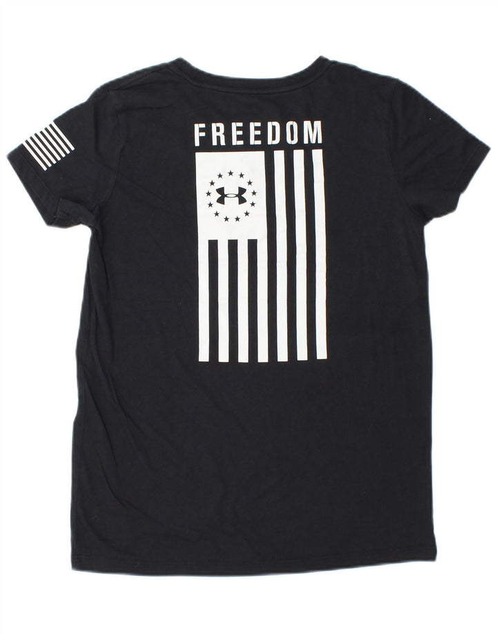 Damska koszulka z grafiką UNDER ARMOUR Top UK 6 XS w czarne paski