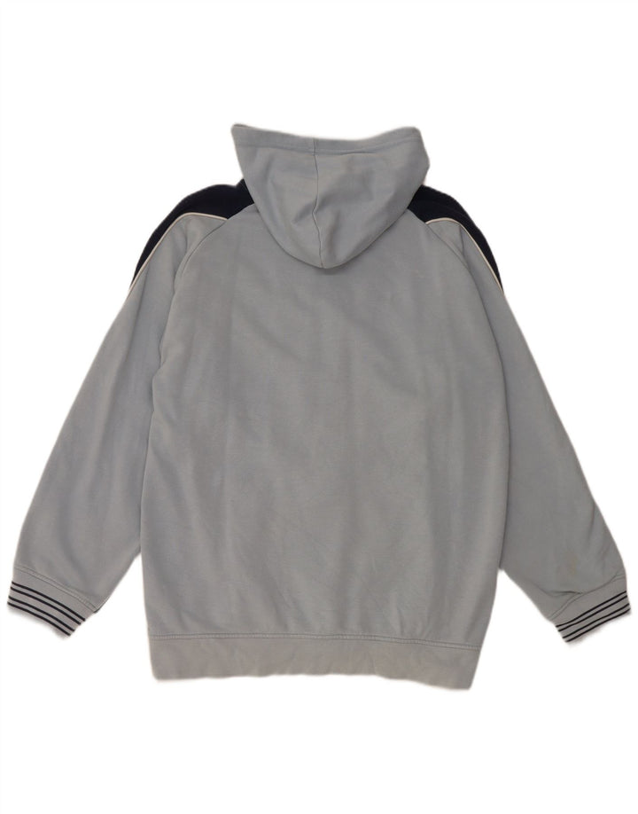 Chłopięcy sweter z kapturem i zamkiem błyskawicznym Nike, 13-14 lat, niebieska bawełna z blokami kolorów