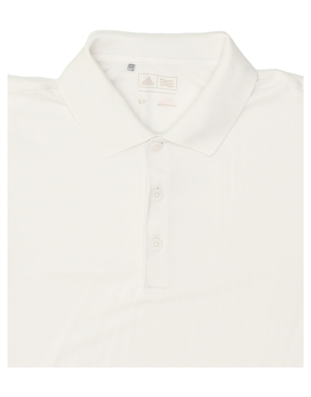 ADIDAS Mens Polo Shirt Small White Polyester Vintage Adidas and Second-Hand Adidas from Messina Hembry 