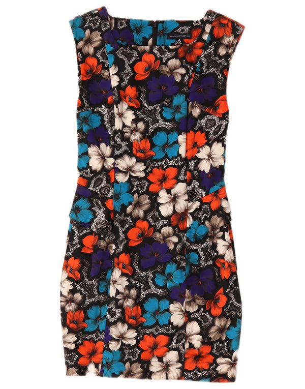 French Connection Womens Sheath Dress UK 10 Small Multicoloured Floral