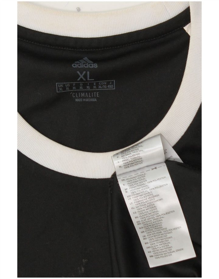 Męska koszulka T-shirt ADIDAS Climalite XL, czarny, poliester